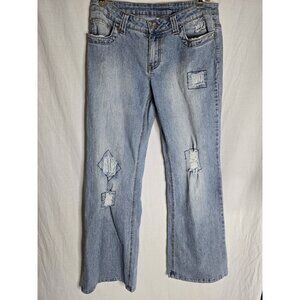 725 ORIGINALS Y2K Floral Patchwork Relaxed Jeans- Size 13 Women's